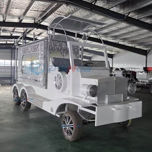 Chariot funéraire électrique de luxe Zhenda à six roues avec pneus en caoutchouc massif pour cercueil moderne HenNan - Product Image 6