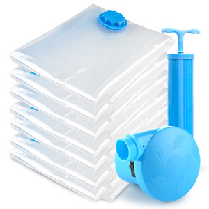 Sacs de rangement <span class=keywords><strong>sous</strong></span> le lit pour vêtements Organisateur de sacs <span class=keywords><strong>sous</strong></span> <span class=keywords><strong>vide</strong></span> en plastique PET pour vêtements avec pompe à air électrique - Product Image 1