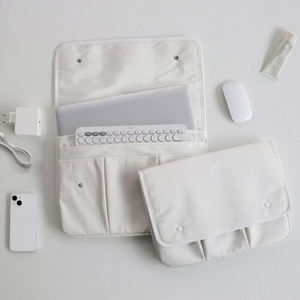 הלם עמיד למים סופג 13 אינץ 'ניילון נייד שרוול שקית אחסון מגן במקרה עם כיסים מרובים תיק נסיעות נייד - Product Image 4