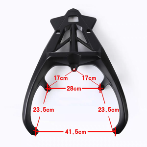 Portaequipajes superior de aluminio para Yamaha TMAX560, TMAX530 2012-2026, portaequipajes trasero modificado con respaldo - Product Image 5