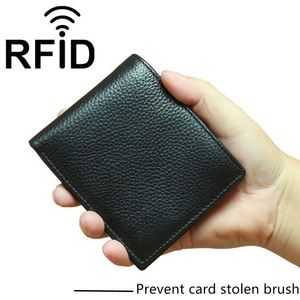 Free Sample 2023 durable new design fashion genuine cow leather <b>men</b> <b>wallet</b> <b>slim</b> - Product Image 2