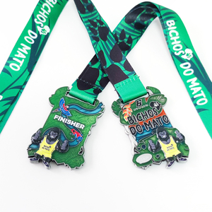 Medalla Fabricante Venta al por mayor Diseño Aleación <span class=keywords><strong>de</strong></span> zinc Metal 3D Gold Award Marathon Running Finisher Medallas deportivas Medalla <span class=keywords><strong>de</strong></span> gorila personalizada - Product Image 4
