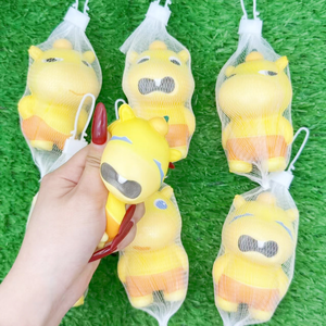 Figurine de Capybara Jaune Squishy, Jouet Anti-Stress à Rebond Lent pour Enfants de 2 à 4 Ans, Unisexe, en Matériau TPE - Product Image 3