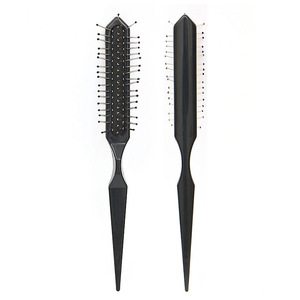 Cepillo de peluquería con mango de plástico para pelucas, peines de aguja de acero para desenredar y dar volumen, peines para peinar y cortar el cabello - Product Image 1