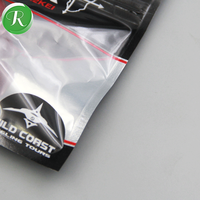 Odeur preuve personnalisé imprimé Transparent doux thermoscellage 3 joint latéral en plastique leurre emballage pêche appât fenêtre Ziplock Mylar sac