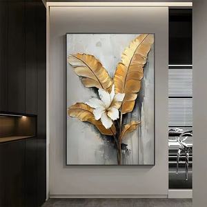 Bức tranh Hoa vàng vẽ tay quy mô lớn trên vải nghệ thuật treo tường hiện đại cho phòng khách nhà khách sạn quán cà phê văn phòng - Product Image 4