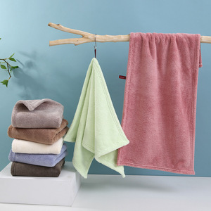Antibacterial Coral Fleece Face Towel 35x75cm Thickened Absorbent <b>Soft</b> Skin Friendly Adult Towel - Product Image 2