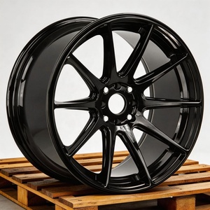 Vente en gros de jantes en alliage coulé noir de 15 pouces 4x100 ET40 pour voitures à 4 trous - Product Image 1