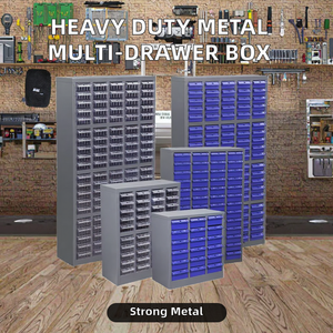 Modern Heavy Duty Metal Storage <b>Cabinet</b> with 75 Drawers <b>Filing</b> & Tool Parts- Storage Key <b>Lock</b> - Product Image 2