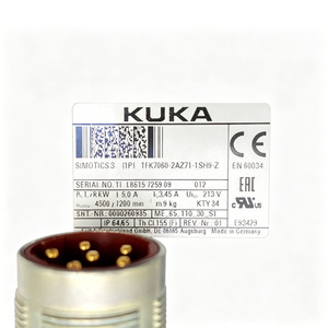 มอเตอร์คุณภาพสูง 1FK7060-2AZ71-1SH9-Z3 00260985 กำลังไฟ 1.72 กิโลวัตต์ IP65 พร้อมเอนโค้ดเดอร์ อะไหล่หุ่นยนต์อุตสาหกรรม รับประกัน 1 ปี - Product Image 2
