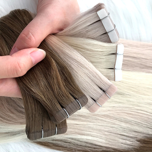 All'ingrosso russo vergine Remy capelli sottile nastro adesivo <span class=keywords><strong>a</strong></span> <span class=keywords><strong>metà</strong></span> nascosto doppio disegnato capelli umani extension - Product Image 6