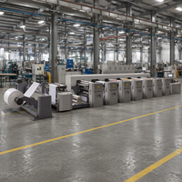 Machine d'impression flexographique entièrement automatique à grande vitesse, prix usine, pour gobelets en papier, sacs, cartons ondulés, pré-impression