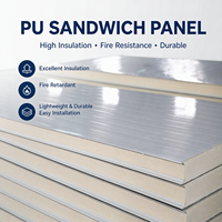 Panneau mural sandwich en acier galvanisé ignifuge moderne, panneaux isolés, prix d'usine