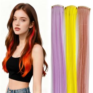 ผมต่อแบบคลิปหนีบผมยาวตรงสำหรับเด็กผู้หญิงผมต่อแบบคลิปในหลายสีสำหรับปาร์ตี้<span class=keywords><strong>ไฮ</strong></span><span class=keywords><strong>ไล</strong></span><span class=keywords><strong>ท์</strong></span>ผมสังเคราะห์สำหรับสาวๆ - Product Image 3