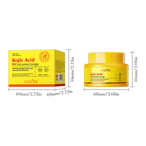 Crema Facial Aclarante <span class=keywords><strong>de</strong></span> Piel con Ácido Kójico, Cúrcuma y Colágeno, 50g, para Todo Tipo <span class=keywords><strong>de</strong></span> Piel - Product Image 3