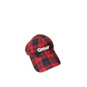 Casquette de baseball à carreaux en coton unisexe, chapeau décontracté rouge, noir, jaune - Product Image 5