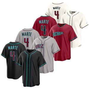 Maglia Personalizzata da Baseball e Softball per Uomo e Donna Arizona 2025 # 4 Ketel Marte Plus Size Antibatterico Traspirante Cucito - Product Image 1