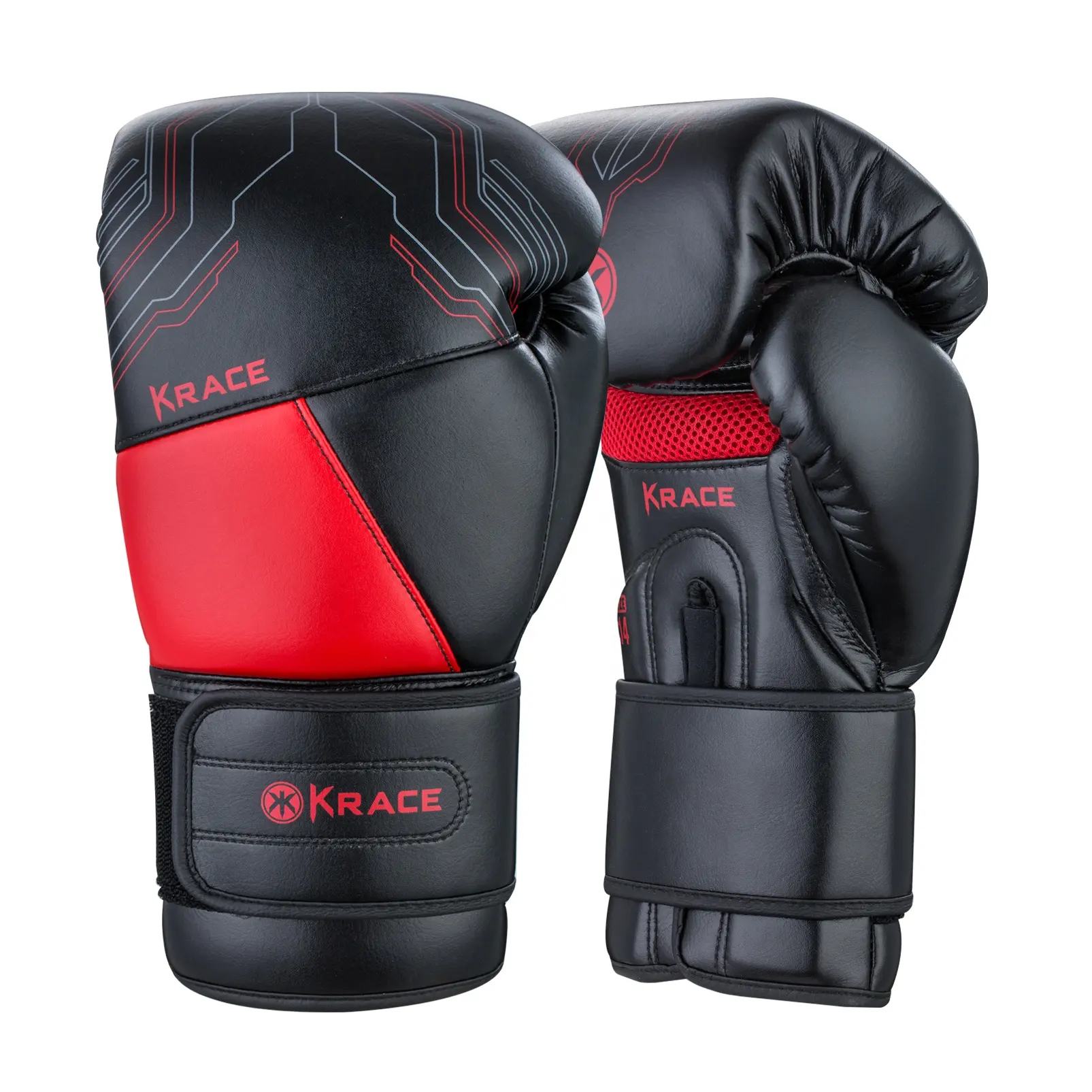 Guantes de boxeo de entrenamiento de cuero con Logo personalizado