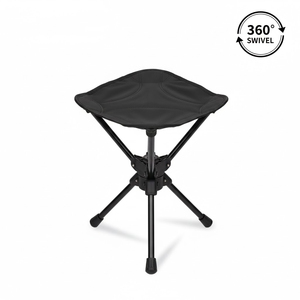 Aluminium portable d'extérieur en alliage 360 °   Chaise pliable rotative légère pour le camping, la pêche, la randonnée, le pique-nique - Product Image 6