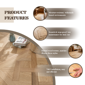 Suelo de Madera Multicapa de Roble con Núcleo de Abedul, 15 mm de Grosor, Instalación Moderna T&G para Cocina, Baño, Villa y <span class=keywords><strong>Parque</strong></span> - Product Image 6