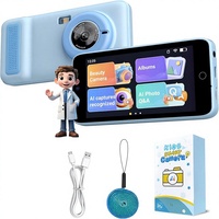 Caméra intelligente pour enfants AI avec reconnaissance photo WiFi, dialogue vocal, capteur CCD, écran tactile 4 pouces, double objectif, jouet éducatif portable pour les enfants de 3 à 15 ans