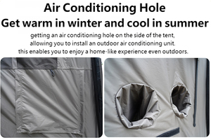 <span class=keywords><strong>Tenda</strong></span> da Campeggio Gonfiabile Grande da Esterno con Colonna d'Aria in PVC da 15cm, Gonfiaggio Facile e Veloce, 12mq (129 Piedi²), in Vendita - Product Image 6