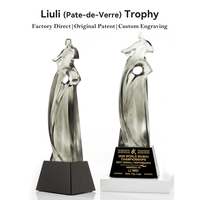 Trophée d'arts martiaux personnalisé en Liuli, gravé sur mesure, pour Wushu, Taekwondo, Judo, récompense de champion, plaque de tournoi mondial de Kung Fu