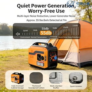 Camping & Buitenactiviteiten 5KW 6KVA Draagbare Benzine LPG Dubbel Brandstof AC <span class=keywords><strong>Inverter</strong></span> <span class=keywords><strong>Generator</strong></span> 230V Stil Afstandsbediening Start 50Hz Lichtgewicht - Product Image 3