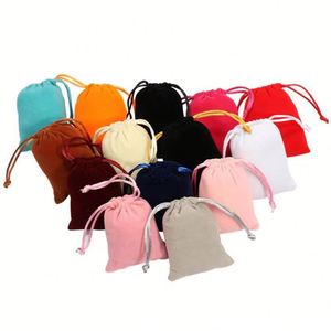 Sacs en velours recyclables en gros avec cordon de serrage pour bijoux, emballage élégant pour cadeaux - Product Image 4