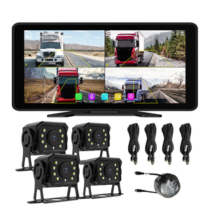 Caméra de recul avancée pour camion, vue panoramique à 120 degrés, dashcam, écran tactile 5D, alertes BSD, vision nocturne, sécurité du conducteur de camion - Product Image 4