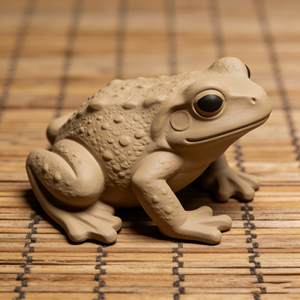 Figura de Rana Beige Realista de Resina, Estatua de <span class=keywords><strong>Sapo</strong></span> con Textura Mate para Decoración del Hogar y Mascotas de Té - Product Image 3
