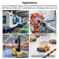 Motor paso a paso híbrido Nema 23 de 36V y 2N.m integrado con control de bucle cerrado y codificador de 1000ppr para AGV, robot industrial, CNC