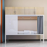 Conception moderne de capsule spatiale en bois pour sports électroniques, lit superposé en métal, dortoir scolaire, appartement, auberge de jeunesse, hôtel
