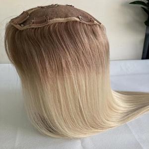 Couleur personnalisée # Extensions de cheveux humains européens 10/60 Ombré avec mèches mélangées, tissées à la main, en forme de V/U, à clipser - Product Image 6