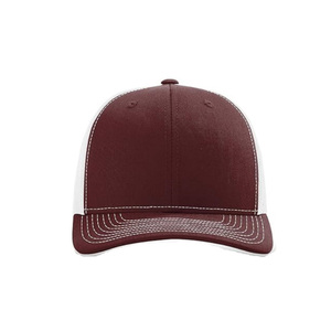 Chapeau de camionneur 6 panneaux de haute qualité personnalisé structuré conception unie bord incurvé maille respirante dos réglable à la mode en plein air - Product Image 2