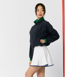 Individuelles Logo Sommer Anti-UV Golf Tennis Halb-Reißverschluss-Jacke Hochgeschnittener <span class=keywords><strong>2</strong></span>-in-1 Rock Mit Tasche Padel Pickleball Bekleidung - Product Image 5