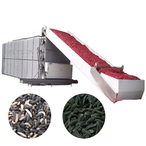 Séchoir industriel à bande maillée, déshydrateur continu automatique avec options de sources de chaleur multiples, séchoir pour mouches soldat noires - Product Image 1