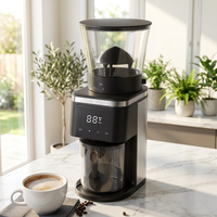 Moulin à café numérique à meules coniques avec support pour porte-filtre, capacité 2-12 tasses, pour distributeurs d'équipements de café