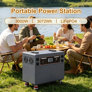 Station d'alimentation portable 3000W, batterie de secours d'urgence pour la maison, générateur solaire rechargeable, alimentation extérieure - Product Image 5