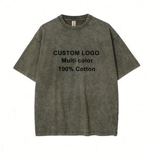 Design Trendy Vintage <b>Acid</b> Wash T-Shirt Graffiti Graphic Unisex Casual <b>Drop</b> Shoulders Short Sleeve O-Neck 100% Cotton T Shirt - Product Image 6