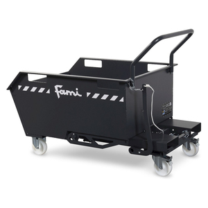 Chariot élévateur Fami 1307x800x953mm-godet basculant transportable avec roues, capacité 600kg - Product Image 3