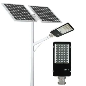 Yüksek parlaklık 30w 50w 100w 150w güneş enerjisi led sokak lambası