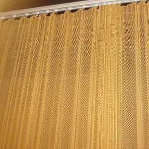 Aluminium edelstahl silber gold messing farbe metall dekorative netzkette vorhang