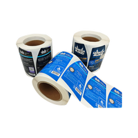 Stiker Vinyl Foil Emas Perekat Warna Tahan Air UV Embossing Label Printer untuk Botol Minuman Anggur