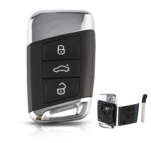 3Buttons Remote Car Key Shell Fob Keys Smart Car Key Case for Volkswagen VW Magotan B8 Superb Skoda A7 Passat Variant 2015-2019