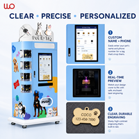 Machine de gravure laser entièrement automatique pour la création de médailles d'identification personnalisées pour animaux de compagnie (chien, chat) – Anti-perte
