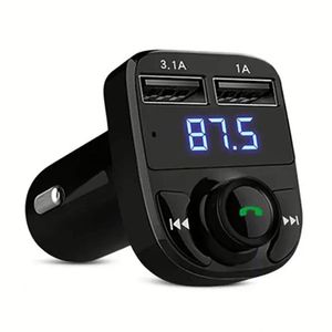 ที่ชาร์จในรถยนต์ QC3.0 เครื่องเล่น MP3 อะแดปเตอร์ชาร์จเร็ว X8 ชาร์จเร็วแบบคู่ ที่ชาร์จในรถยนต์แบบ USB คู่ พร้อมเครื่องส่งสัญญาณ FM สำหรับโทรศัพท์และแท็บเล็ต - Product Image 1