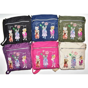 กระเป๋าช้อปปิ้งไนลอนกันน้ำ ความจุเยอะ คุณภาพสูง ดีไซน์น่ารัก ปักลาย  แบบสะพายข้างเดียว  สั่งทำได้ - Product Image 1