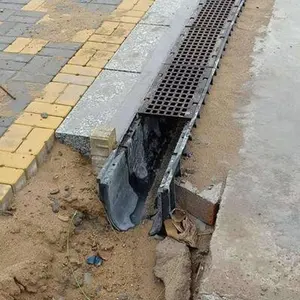 Caniveau de drainage intégré en béton polymère pour extérieur, résistant aux intempéries, pour couvercle de drain de <span class=keywords><strong>sol</strong></span> - Product Image 2