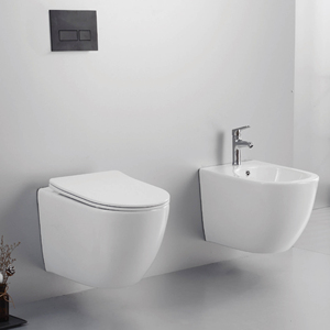 Tiêu chuẩn Châu Âu không có vành Treo Tường Gắn kết phòng tắm thiết bị vệ sinh gốm CHẬU VỆ SINH WC nhà vệ sinh treo tường nhà vệ sinh đặt - Product Image 1